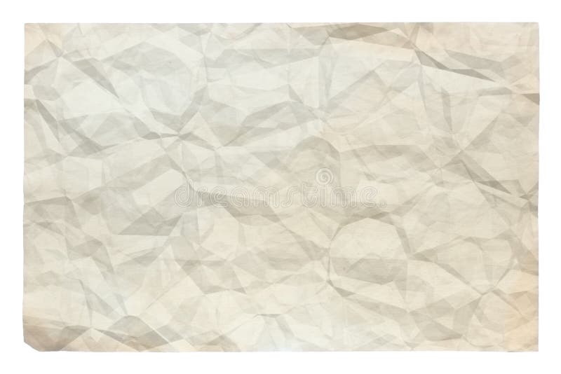 Old crumpled paper stock illustration