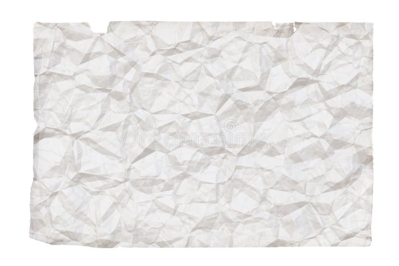 Old crumpled paper stock illustration