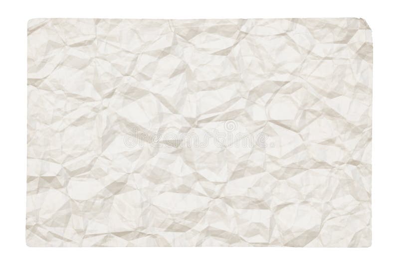 Old crumpled paper stock illustration