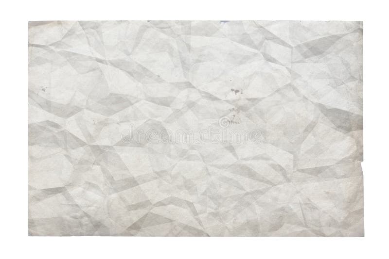 Old crumpled paper stock illustration