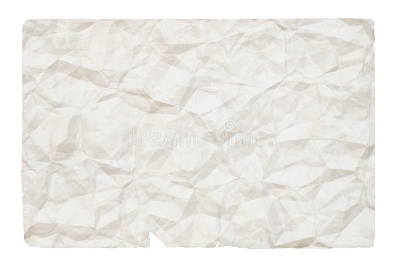 Old crumpled paper royalty free illustration