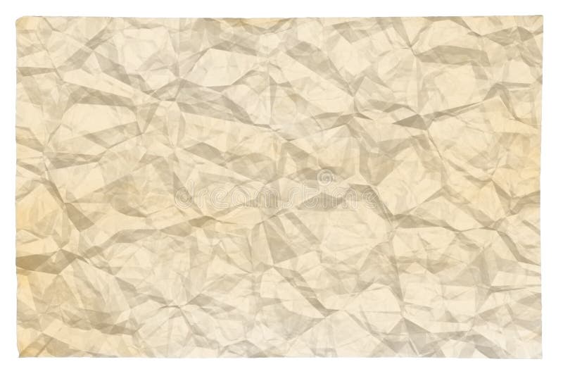 Old crumpled paper royalty free illustration