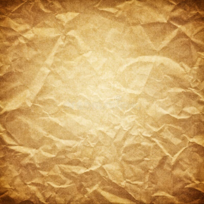 OLD CRUMPLED PAPER,BROWN GRUNGE BACKGROUND Stock Illustration -  Illustration of background, empty: 110418586