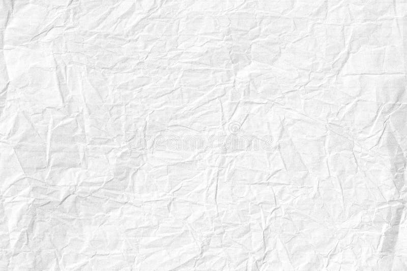 Old Crumpled White Paper Texture Stock Image - Image of material, grunge:  167129641