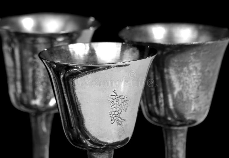 Old cup from silver for wine