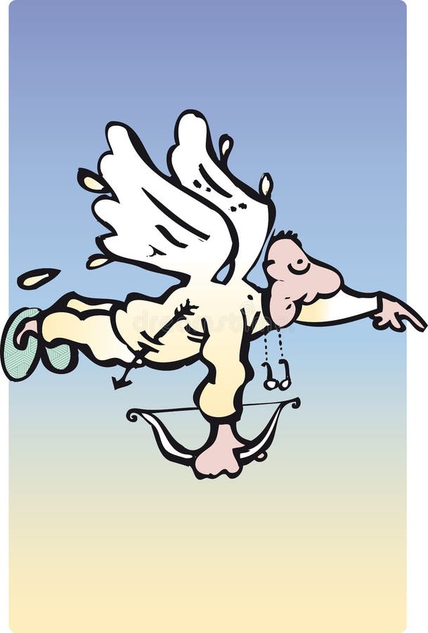 Old cupid stock vector. Illustration of ancient, flying - 58479938
