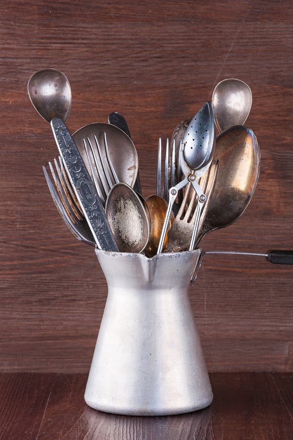Old cutlery stock image. Image of steel, isolated, iron 29465449