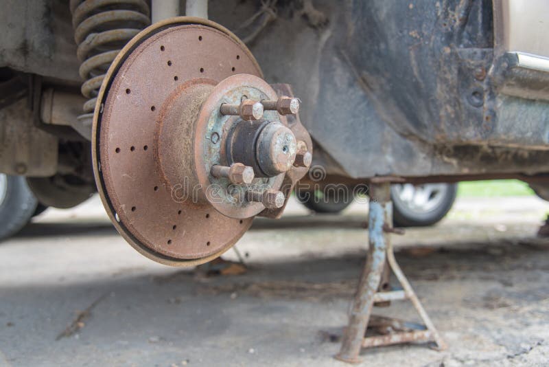 Old Damage Car Suspension and Brake Stock Image Image of repair