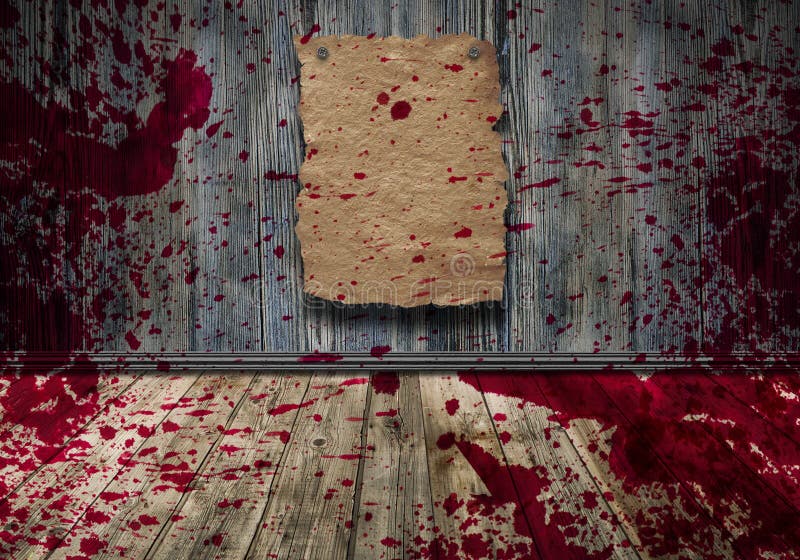 blood on a wall blood on a wall