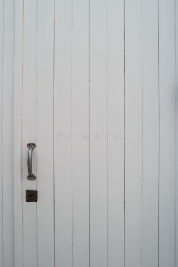 Old Decayed White Wooden Closed Door Exterior Stock Photo Image of