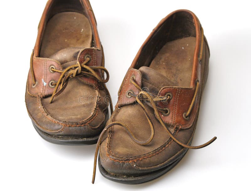 Dirty Old Shoes stock photo. Image of object, dirt, leather - 9491788