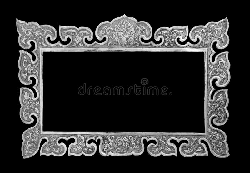Old Decorative Silver Frame Handmade Stock Photo Image of object, revival 67212748