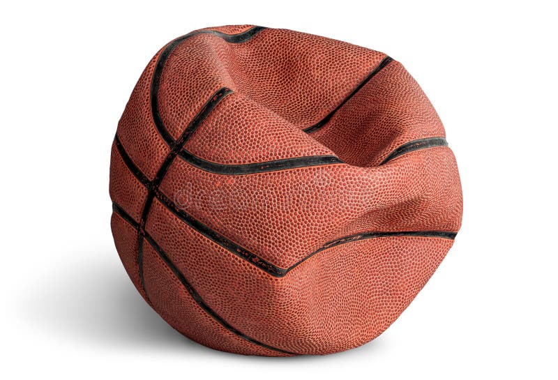 Old deflated basketball.