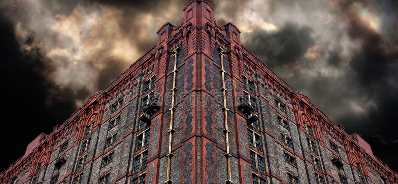 Old derelict victorian warehouse