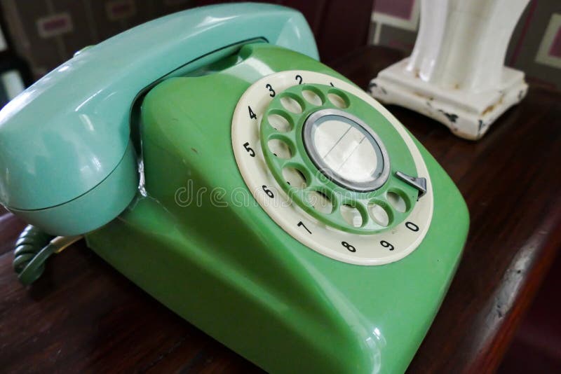 Old dialling telephone stock image. Image of technology - 61857149