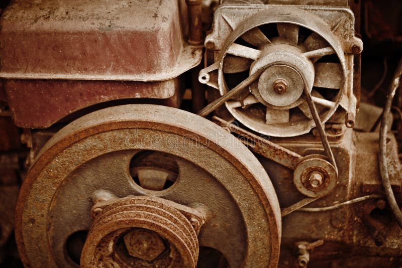 Old dilapidated machinery royalty free stock image