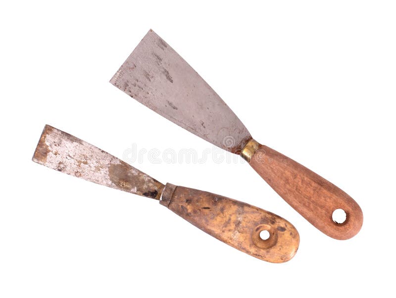 Old dirty and rusty scraper royalty free stock photo