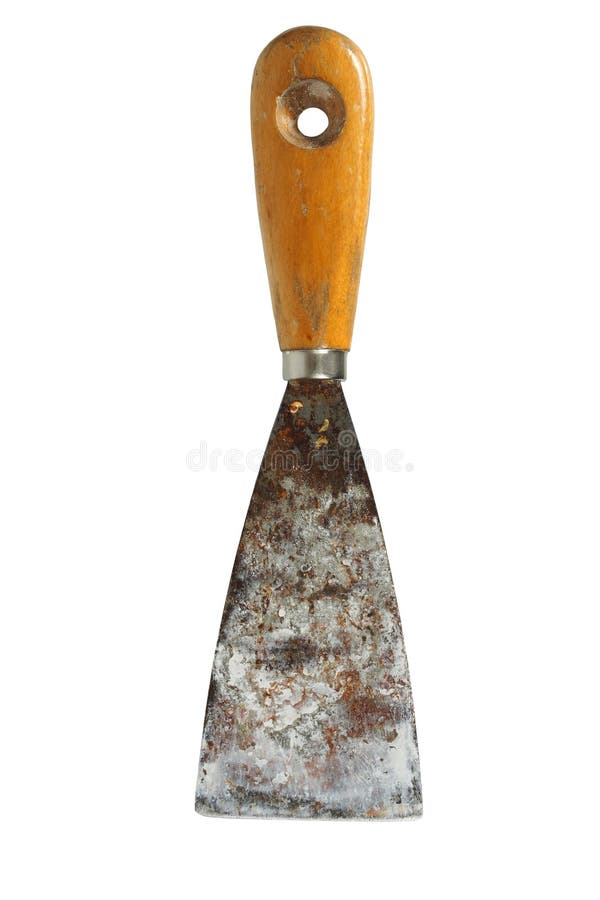 Old dirty scraper stock image