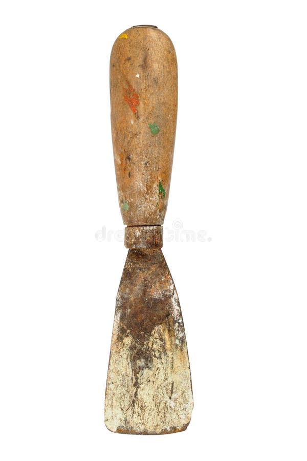 Old dirty scraper stock image