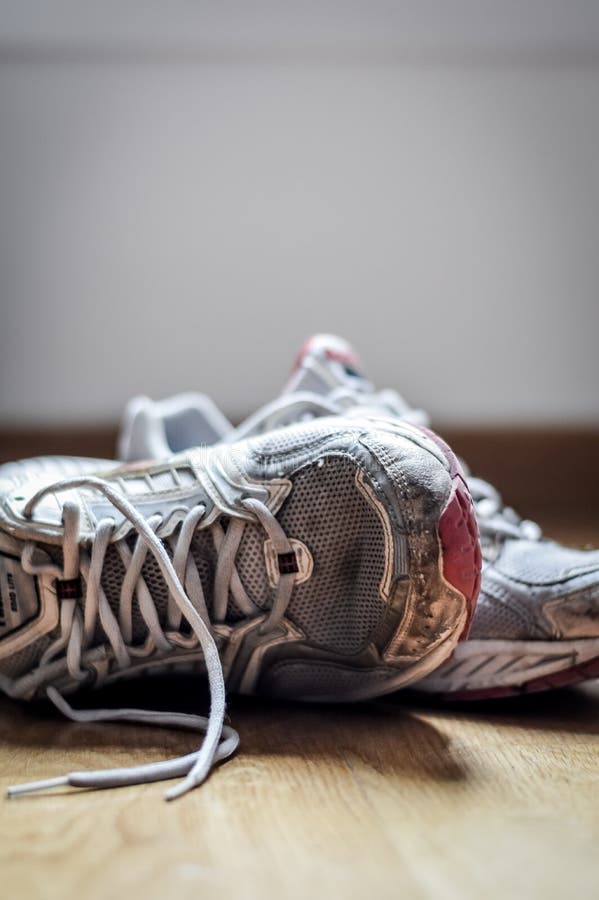 Old Dirty Sneakers Close Up, Selective Focus Stock Photo - Image of ...