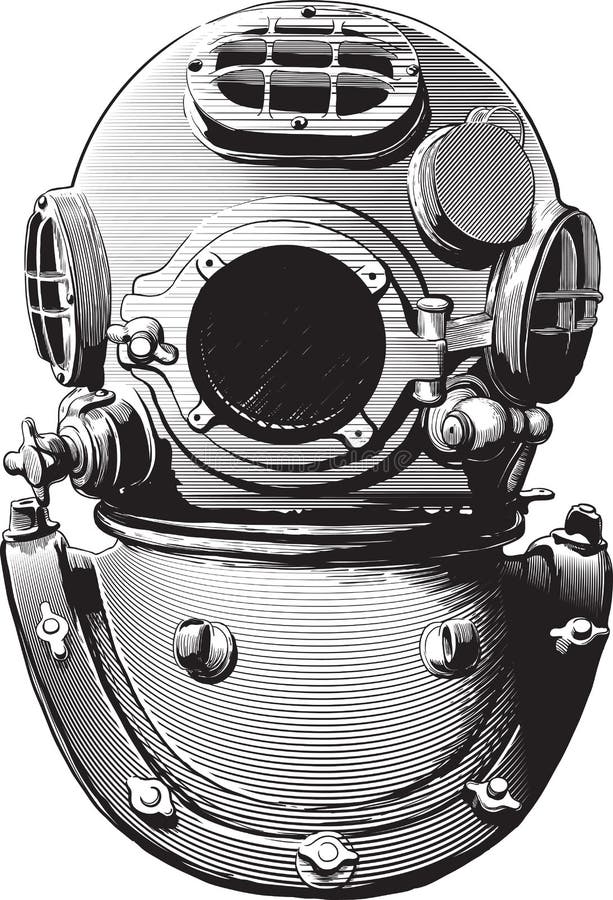 Old diving helmet