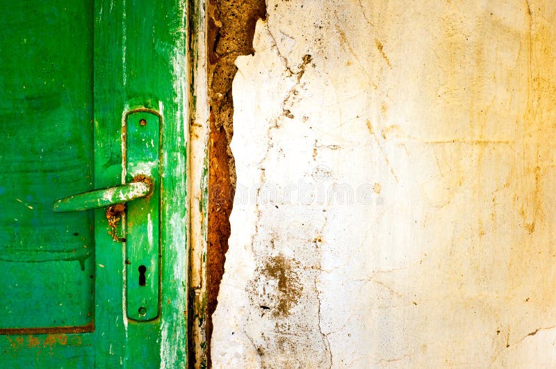 Old door handle detail