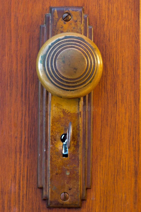 Old Door knob with key stock photo. Image of doorknob - 36885370