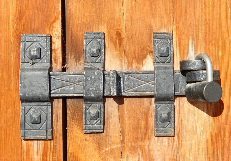 Old door latch stock image. Image of rusty, brown, copper - 27819391
