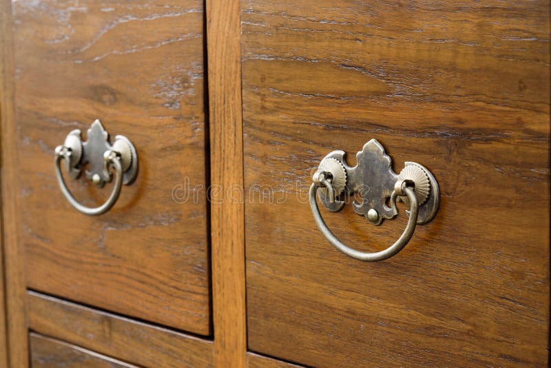 Drawer handle stock photo. Image of vintage, detail, brass 88001954