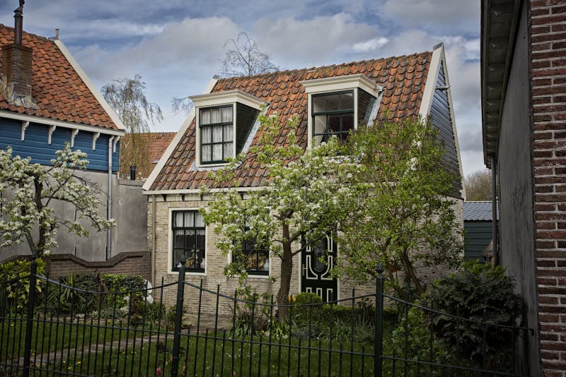 Old Dutch houses stock photo. Image of tree, netherlands 45535344