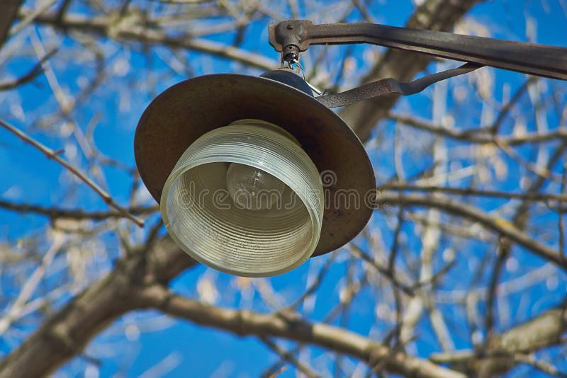 Old electric street lamp . stock image. Image of equipment 51730603