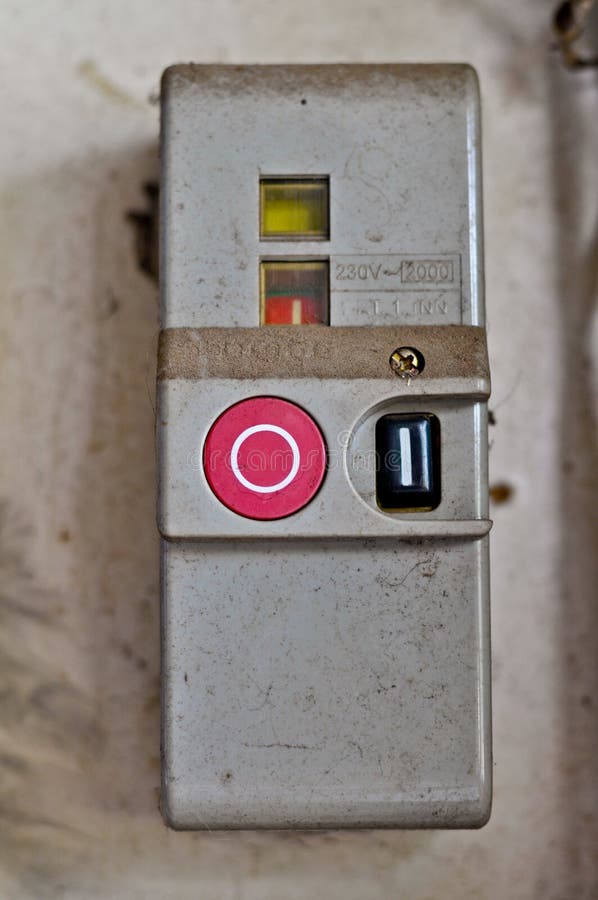 Old electric switch stock image. Image of equipment, start 39804387