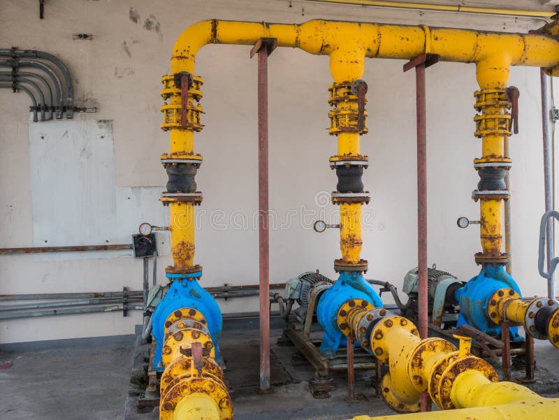 Old Electric Water Pumps, Full of Rust. Stock Photo Image of engine