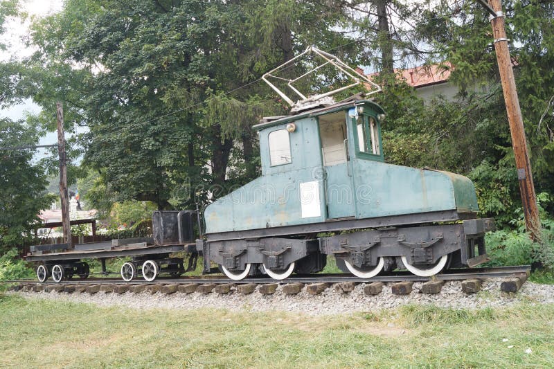 Old electrical goods train stock photo. Image of vagon 77507924