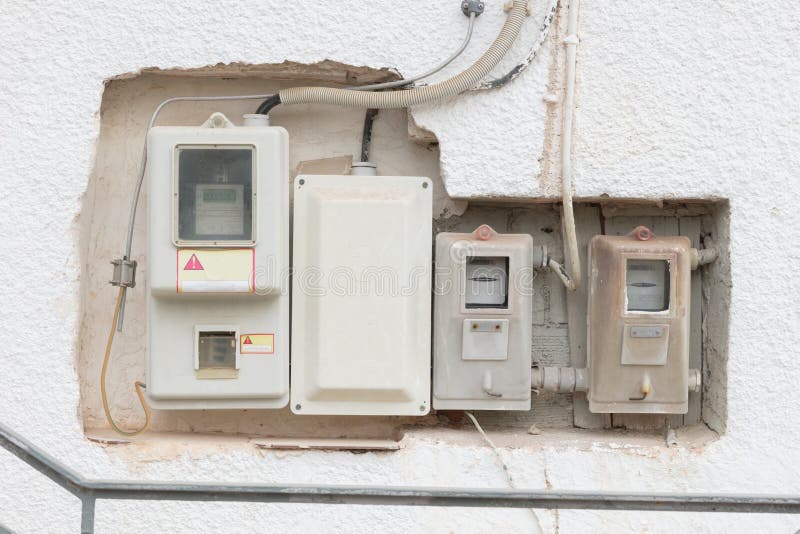 Old electricity meter, Greece