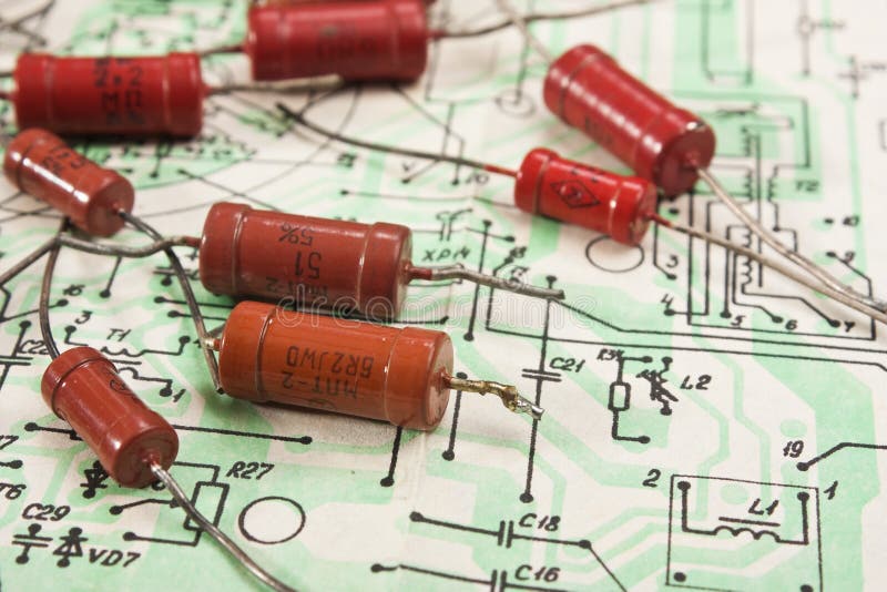 Old electronic components stock image. Image of chip 156660487