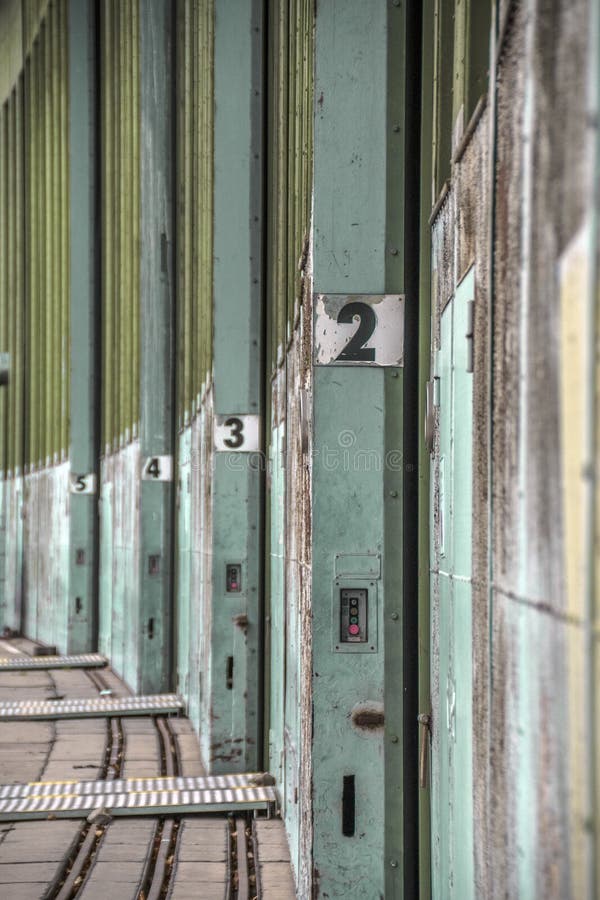 An old Elevator lift in the entrance of an old abandoned building, Germany.