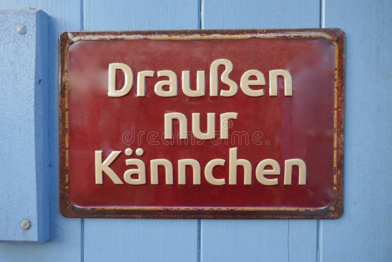 Old enamel sign, metal sign, information sign