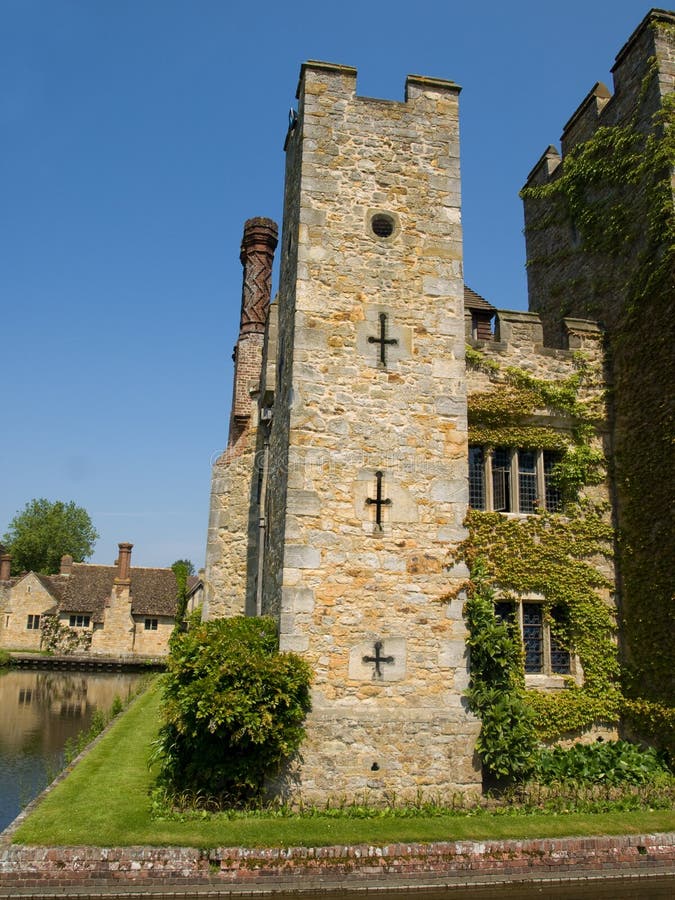 Old English stone built historic castle