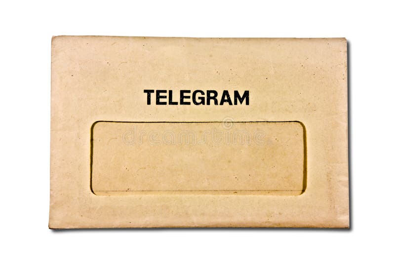 The Old envelope of telegram