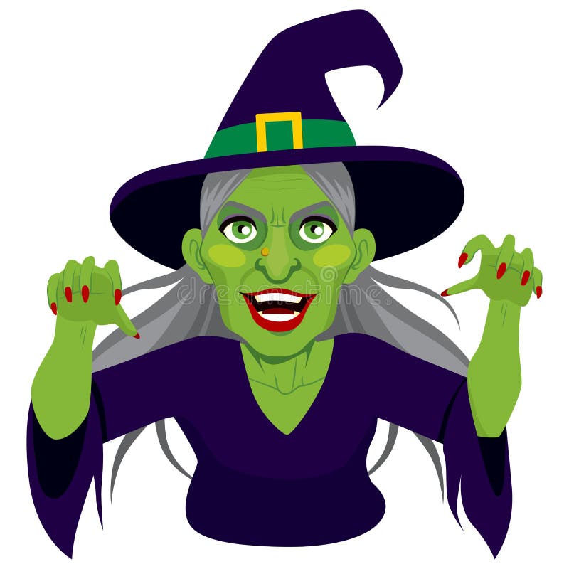 Old Evil Scary Witch stock vector. Illustration of happy - 58378212