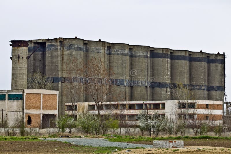 Factory tanks stock image. Image of deposit, tower, romania - 14680995