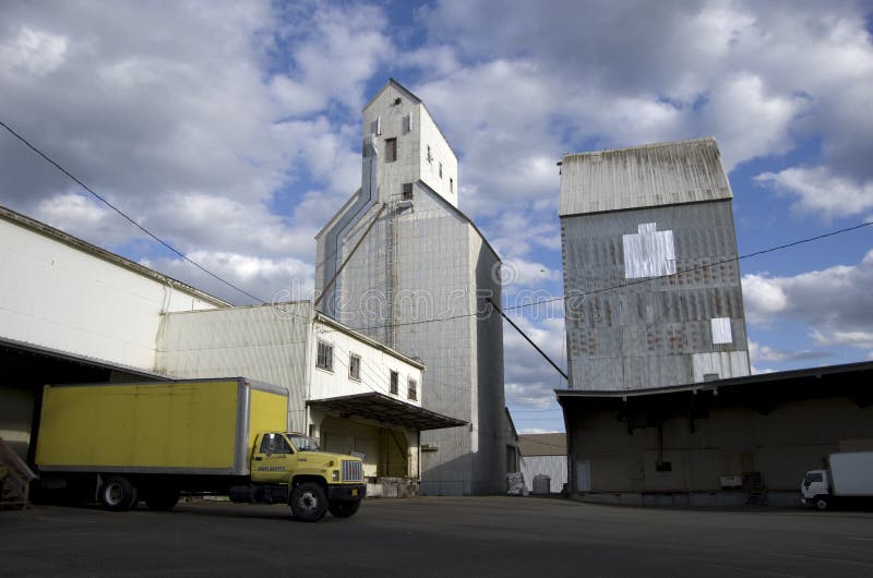 Old factory in historic town