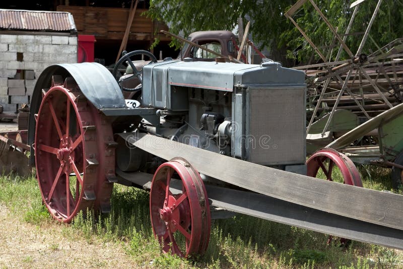Old Farm Tractor stock images