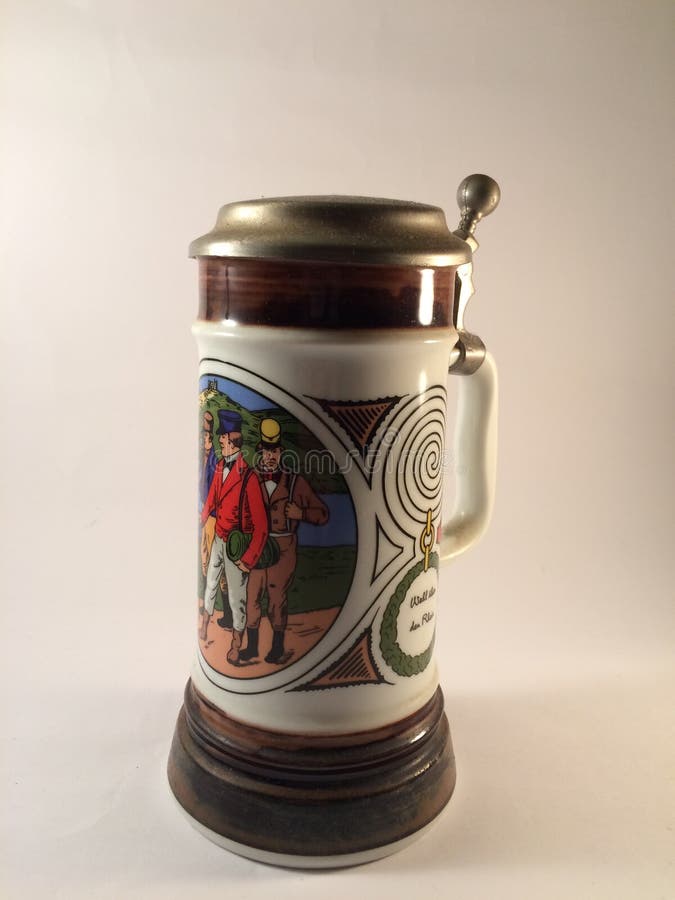 Old fashion beer mug stock image. Image of beautiful 52637059