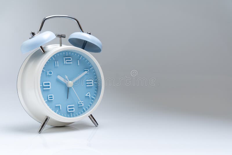Old Fashioned Alarm Clock on White Background Stock Photo Image of