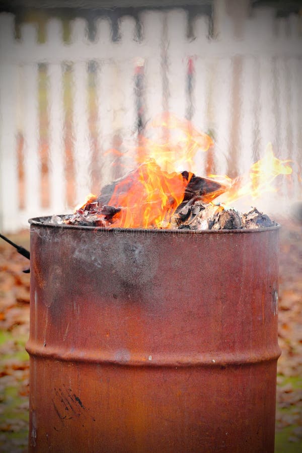 80+ Burning Barrel Garbage Bin Fire Stock Photos, Pictures