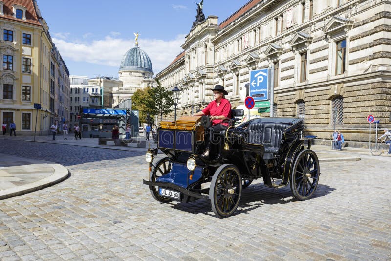 Oldfashioned Car in Dresden Editorial Photo Image of fashioned, city