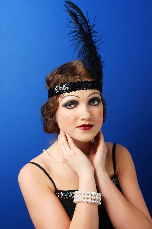 Oldfashioned classy woman stock image. Image of haircut 39654789