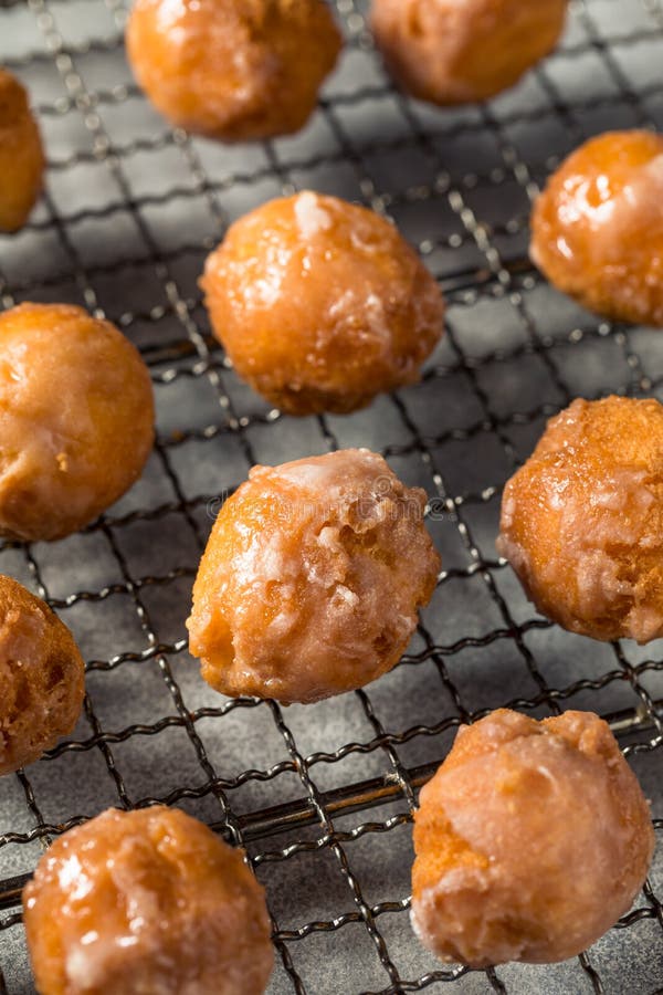 Old Fashioned Glazed Donut Holes Stock Photo Image of round, holes